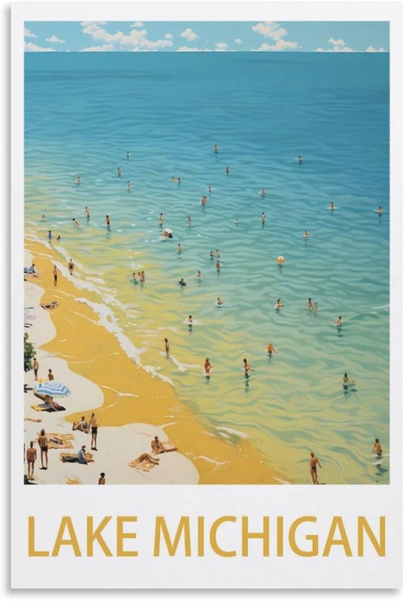 The Charm of Vintage Michigan Travel Posters