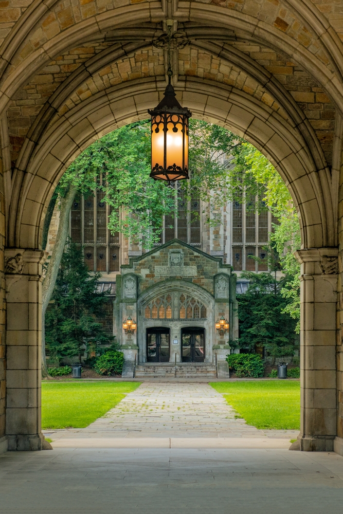 Archway at the University of Michigan Law Quad